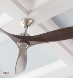 close-up shot of a ceiling fan